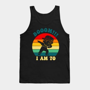 70th Birthday Dabbing Apparel 70 Years Old Tank Top